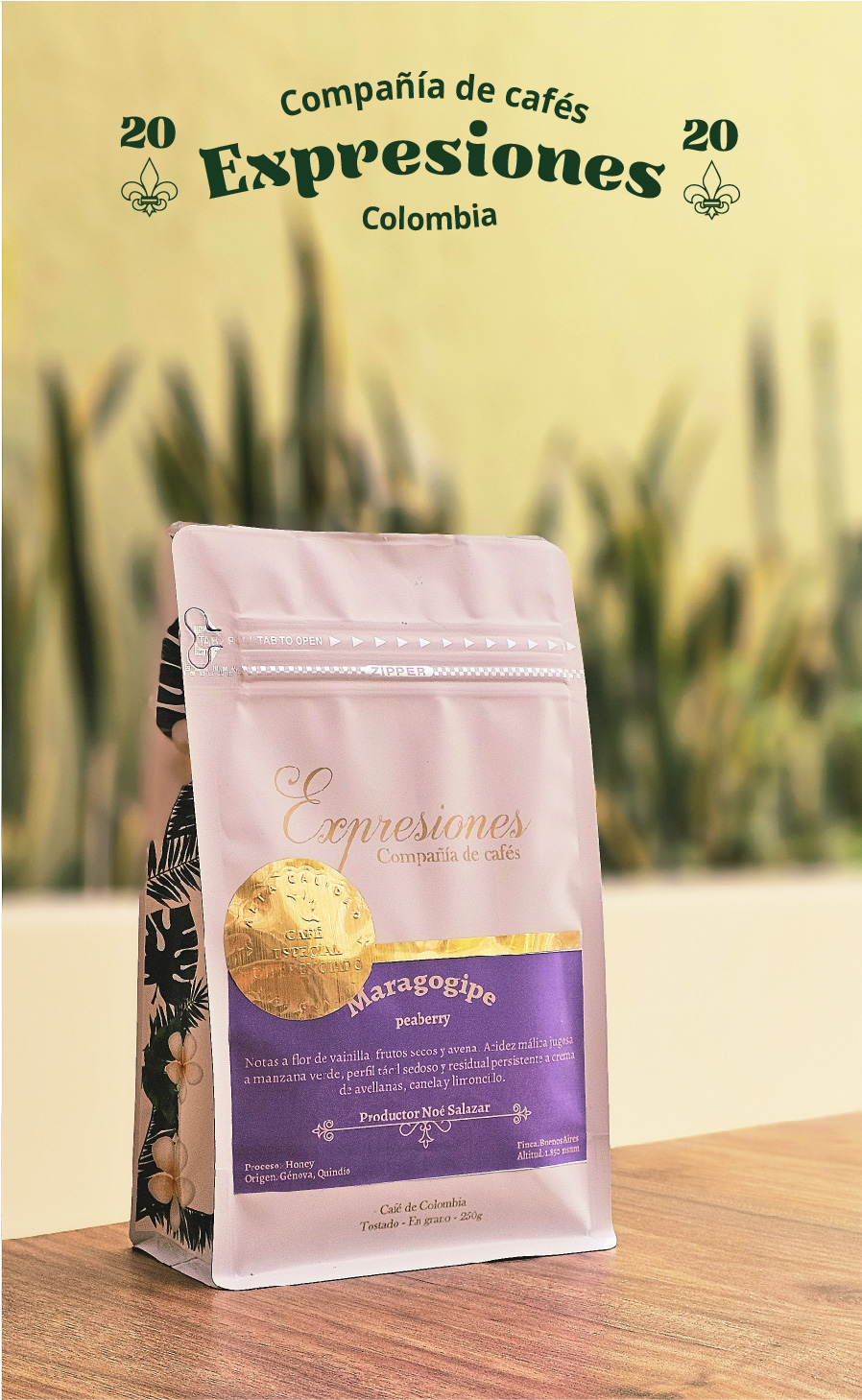 Expresiones Maragogipe Peaberry 250g bag