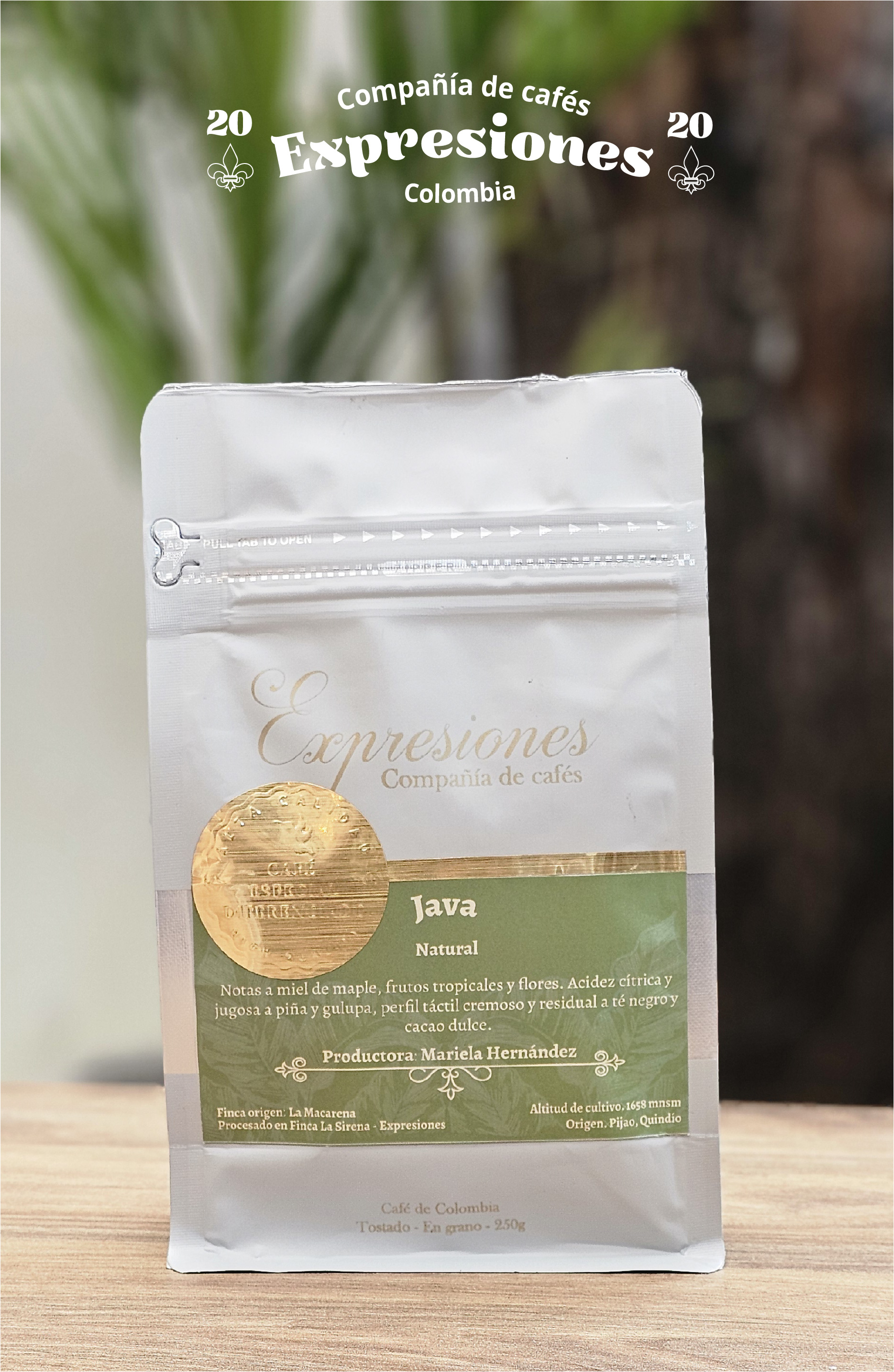 Expresiones Java Natural 250g bag